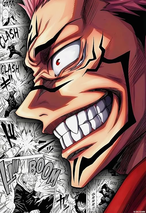 Ryomen Sukuna King of Curses - Dark Energy Wall Art