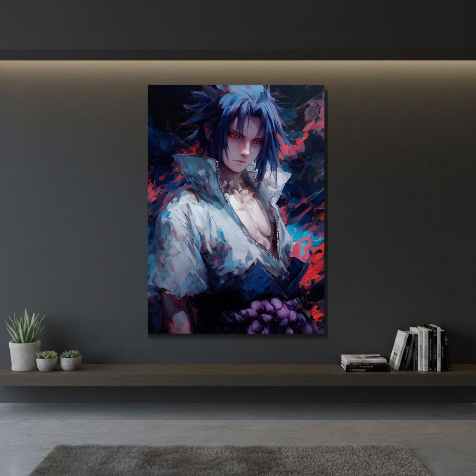 Sasuke Uchiha Fury Metal Poster