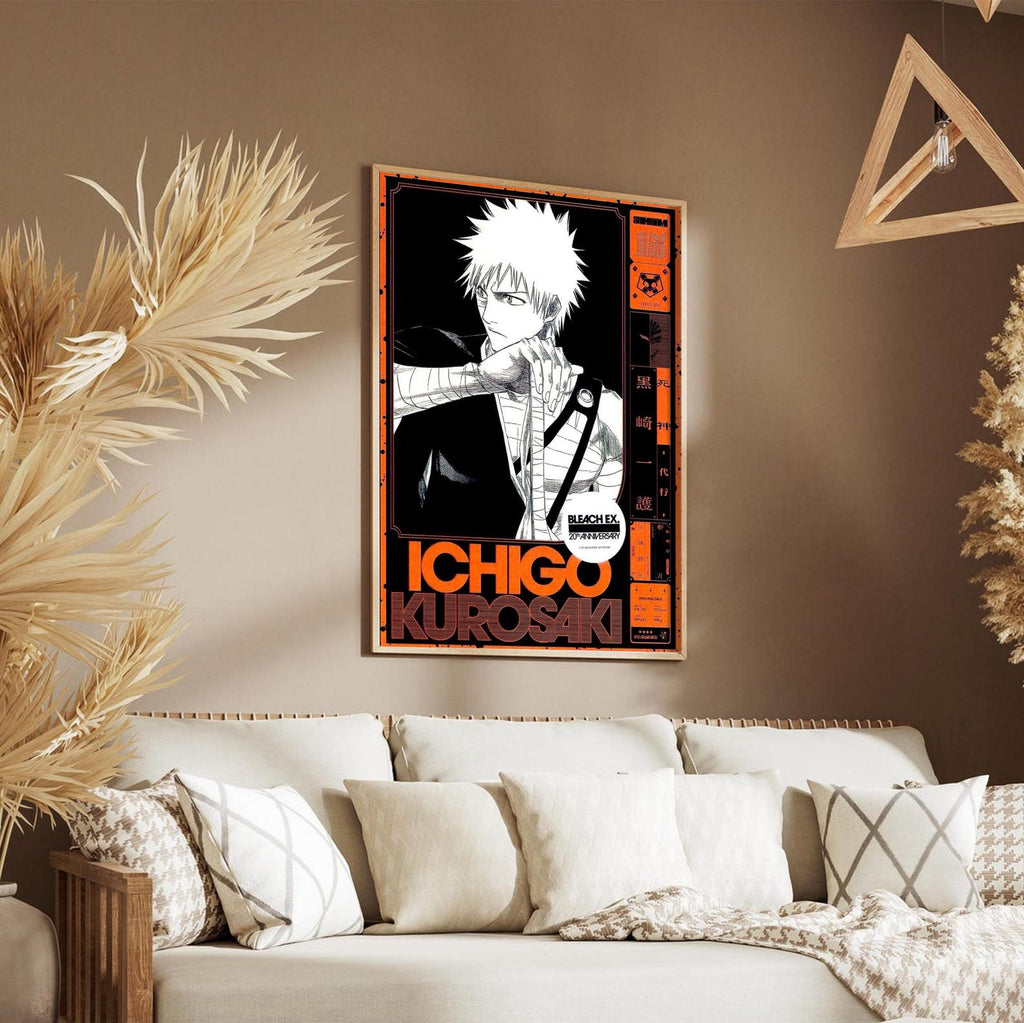 Anime Ichigo Kurosaki , Bleach Manga Wall Art