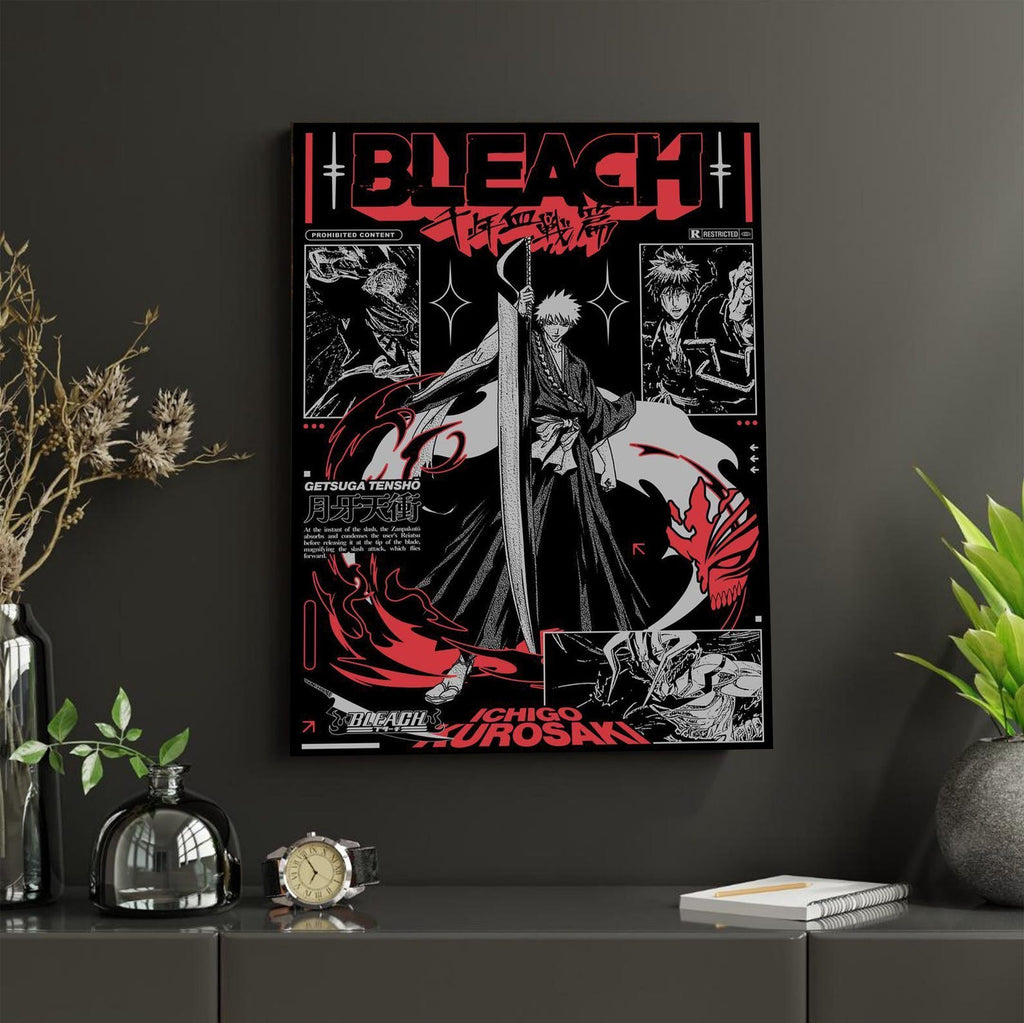 Anime Ichigo Kurosaki , Bleach Manga Wall Art