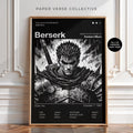 Berserk Manga Poster, Guts and Griffith Anime Wall Art
