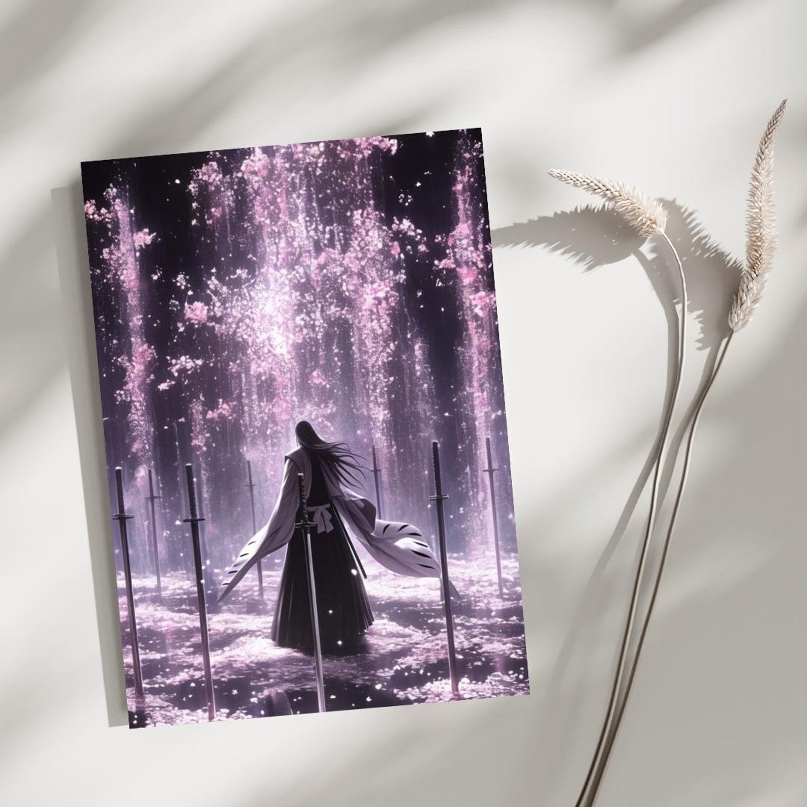 Bleach Byakuya Kuchiki | Cherry Blossom Anime Art